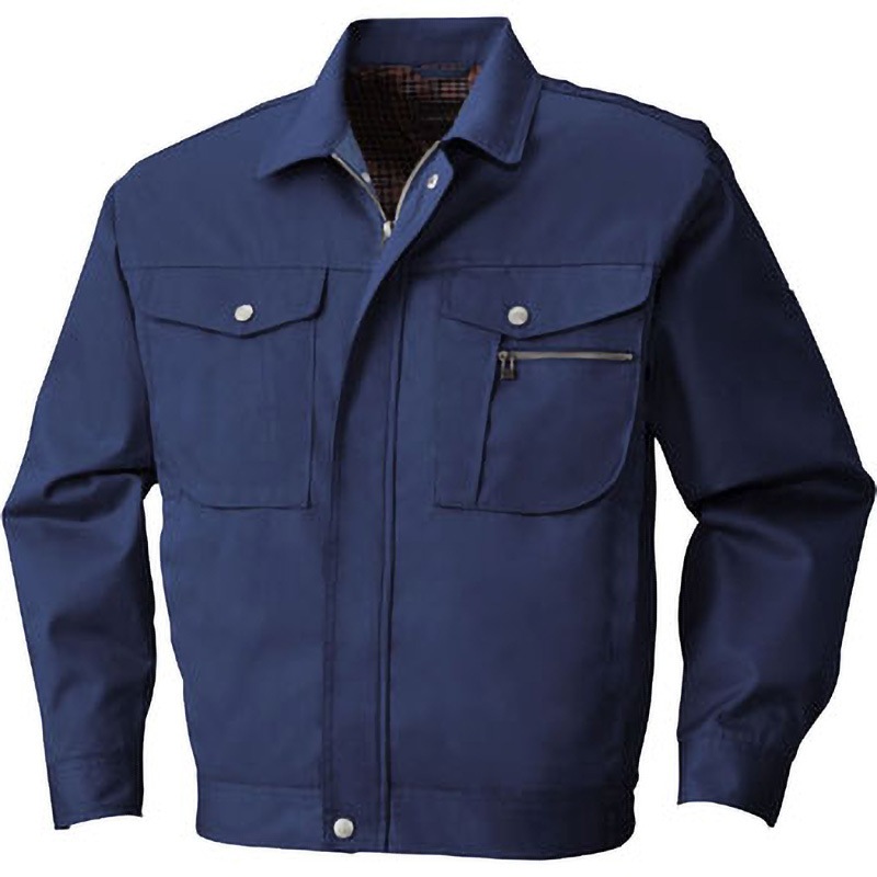 816 長袖ジャケット 816 bigborn(ビッグボーン) 混率ポリエステル65・綿35% ネイビー色 4L着丈69cm