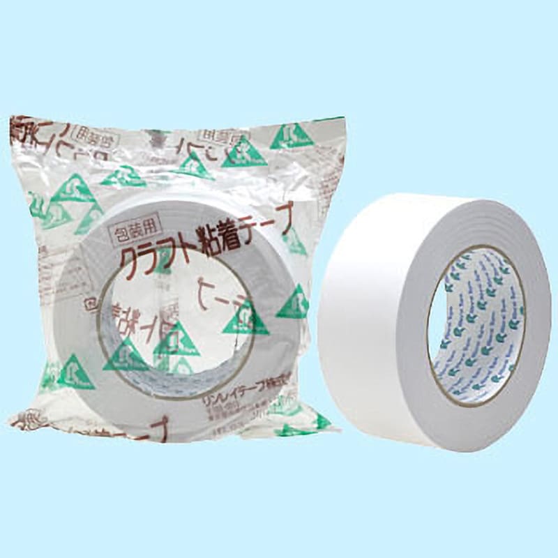 梱包テープ 50mm×50m 白 50巻 クラフト粘着テープ 白い ホワイト 化粧箱 梱包用 包装用 クラフトテープ #280 - 4