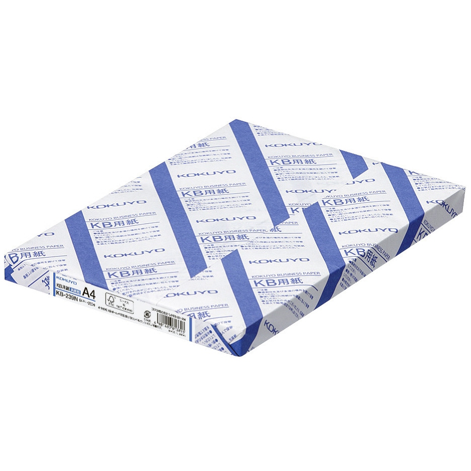 KB-239N コピー用紙 KB用紙(共用紙) 普通色 白色度80% コクヨ 中性紙 