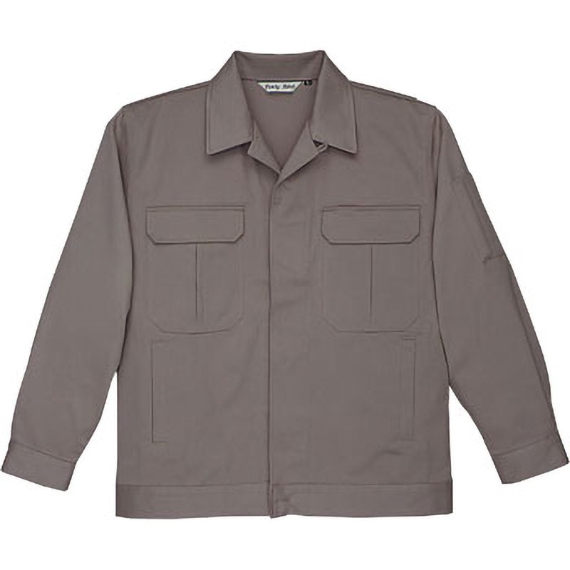 1875 長袖ジャケット 1875 bigborn(ビッグボーン) 混率綿100(目付け260g/m<sup>2</sup>)% グレー色 LL着丈68cm