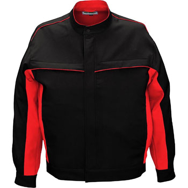 2626 長袖ジャケット 2626 bigborn(ビッグボーン) ブラツク×レツド色 S着丈61cm