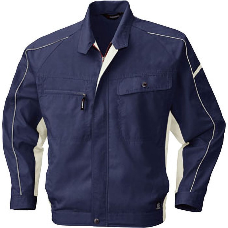 6657 長袖ジャケット 6657 bigborn(ビッグボーン) ブルーグレー×シルバーグレー色 S着丈62cm