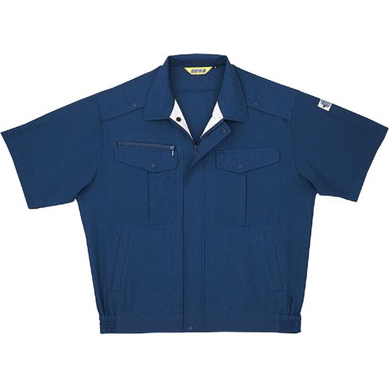 5588 半袖ジャケット 5588 bigborn(ビッグボーン) 混率(%):ポリエステル65・綿35 ネイビー色 5L着丈69cm