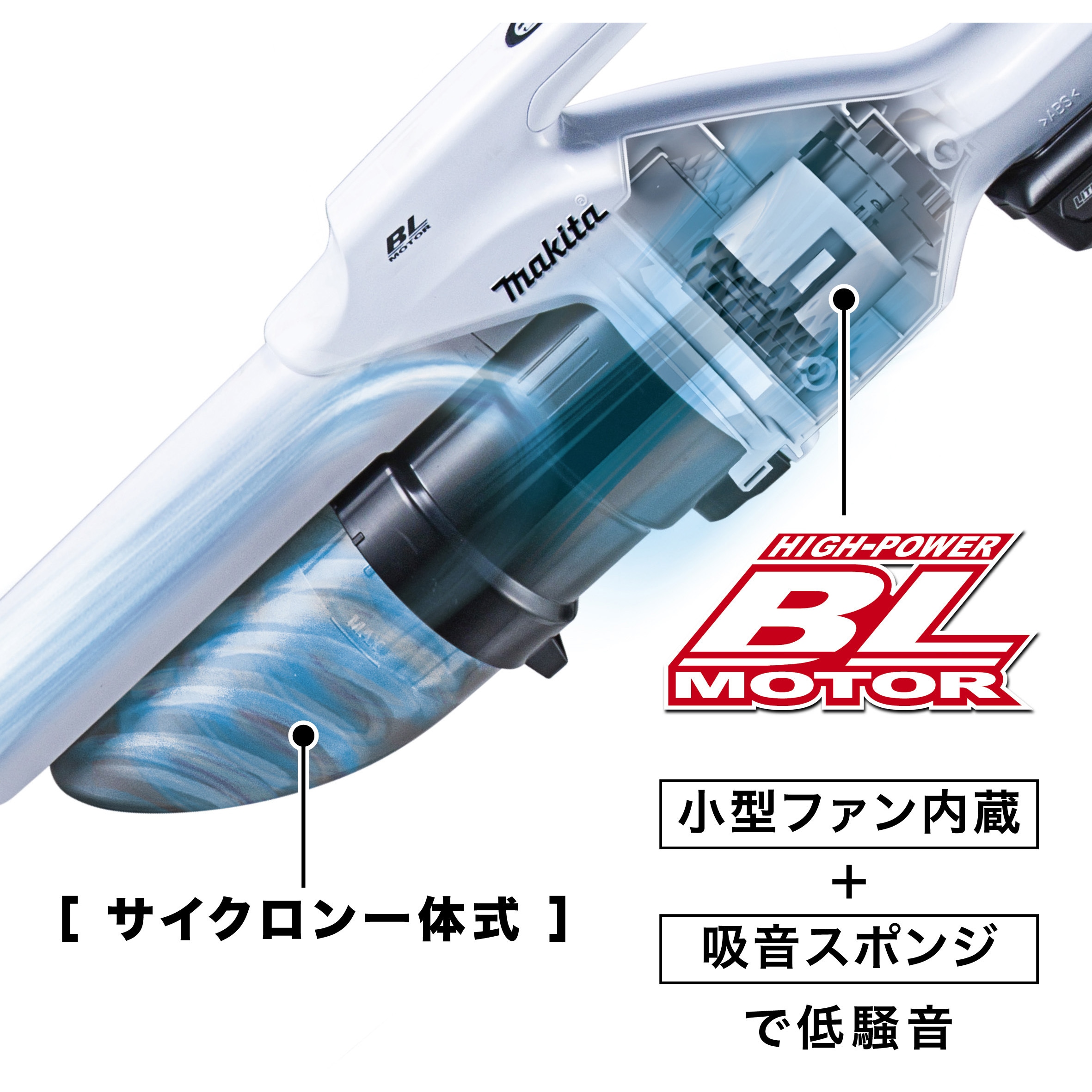 CL200FDSHW 充電式クリーナー マキタ 本体+バッテリー CL200FDSHW