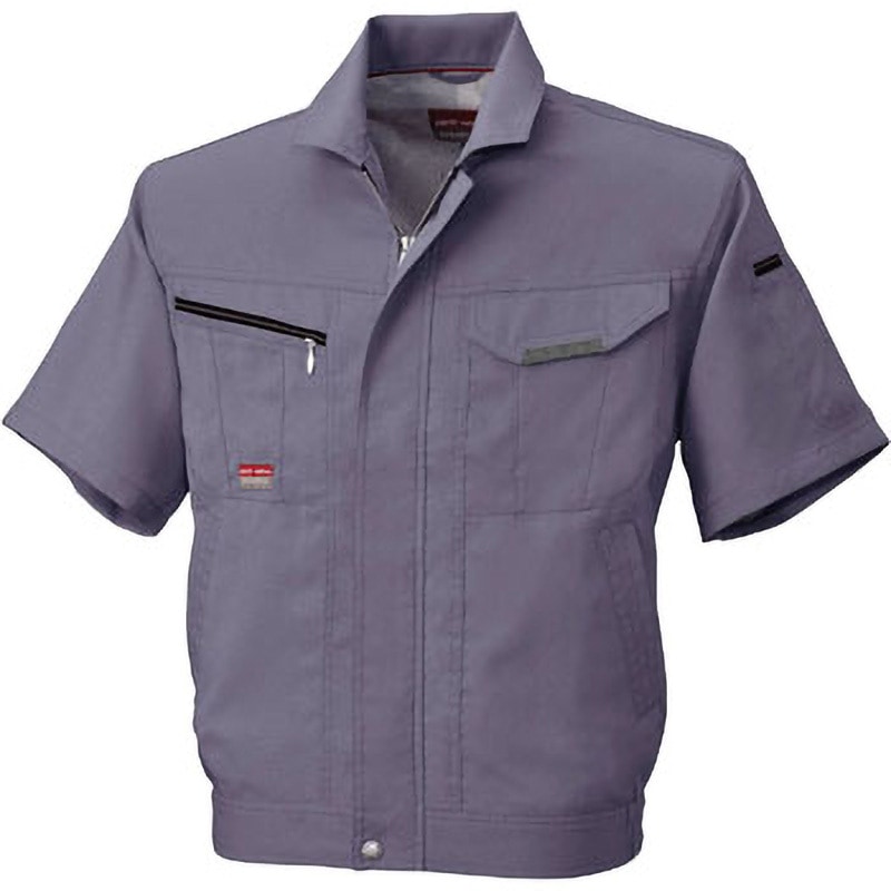 BM548 半袖ジャケット BM548 bigborn(ビッグボーン) 混率(%):ポリエステル95・綿5 パープルグレー色 5L着丈73cm 4,867円