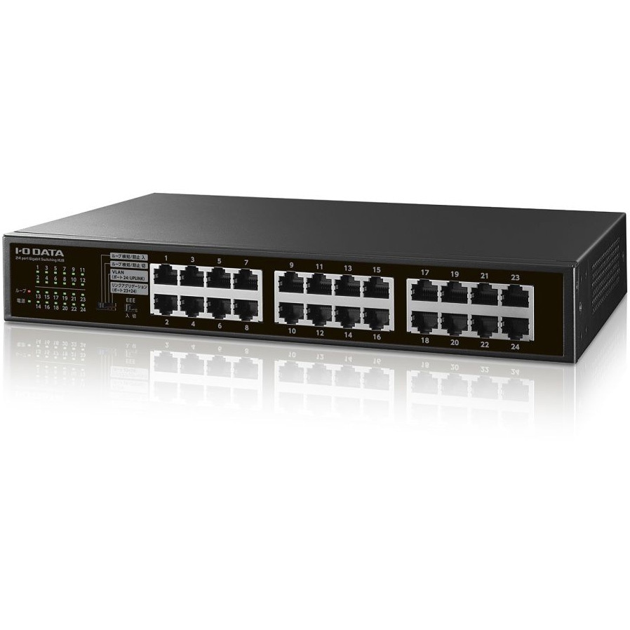 ETG-ESH24LM L2ライトマネージスイッチングハブ I ・O DATA(アイ・オー・データ) 電源内蔵