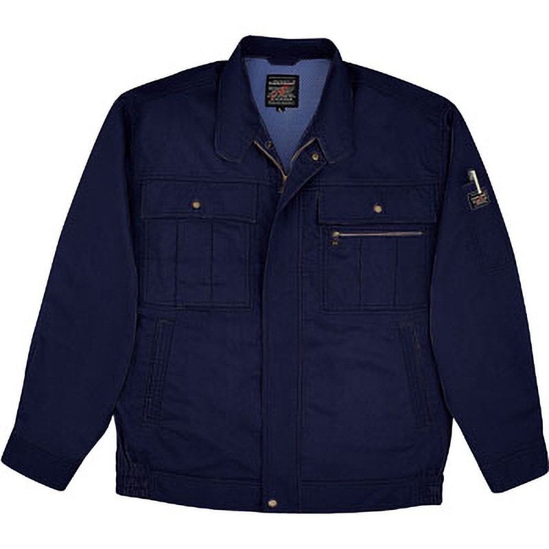 6877 長袖ジャケット 6877 bigborn(ビッグボーン) 混率(%):ポリエステル75・綿25 ネイビー色 S 5,732円