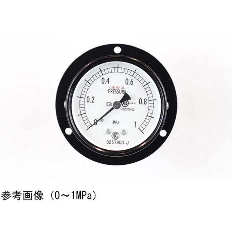 AA15-221 普通形圧力計(Φ60)埋込形D枠(取付穴) AA15-221シリーズ 1個 長野計器 【通販モノタロウ】