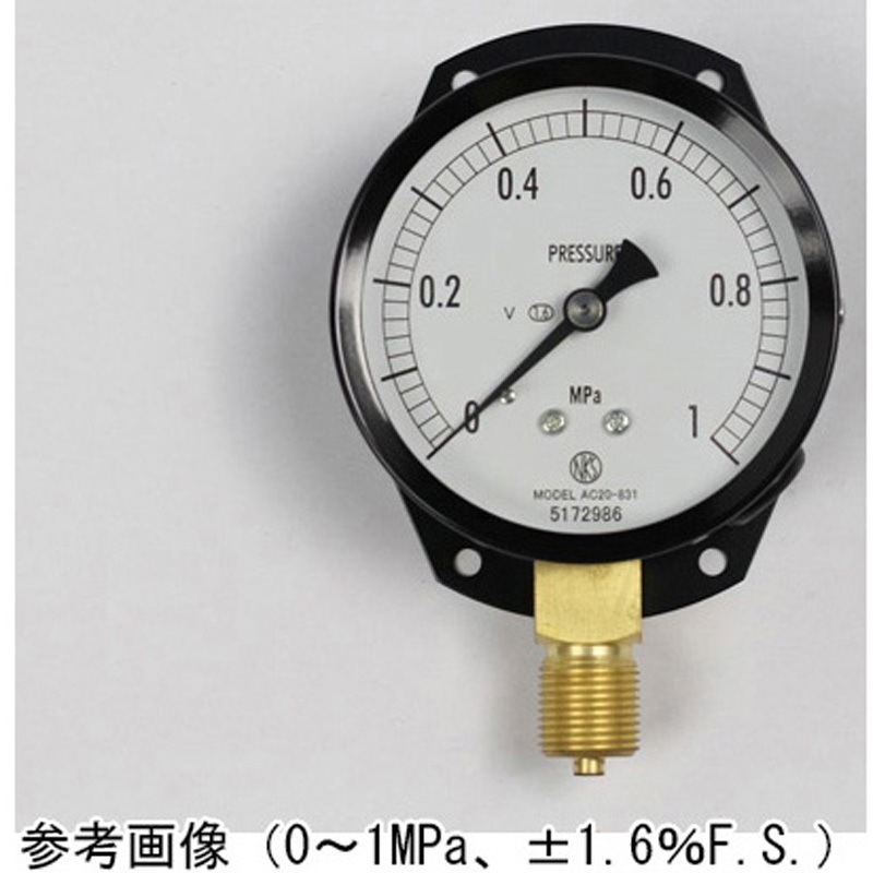 AC20-831 普通形圧力計(Φ75)立形C枠 耐振用 AC20-831シリーズ 1個 長野計器 【通販モノタロウ】 8,798円