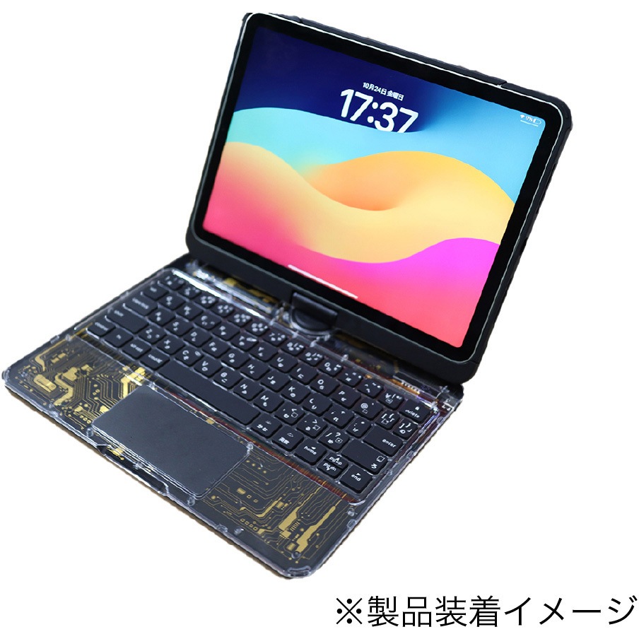 RWIPJP284 iPad用 キーボードケース G.B.Z 質量700g ブラックゴールド