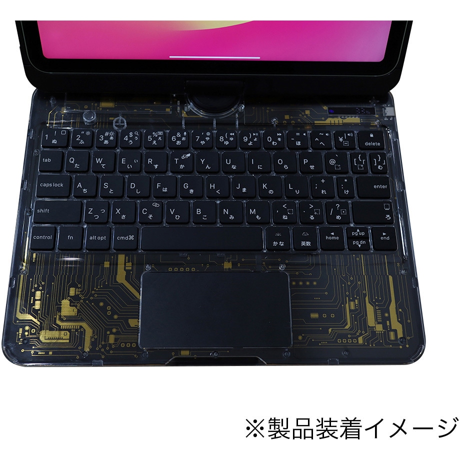 RWIPJP284 iPad用 キーボードケース G.B.Z 質量700g ブラックゴールド