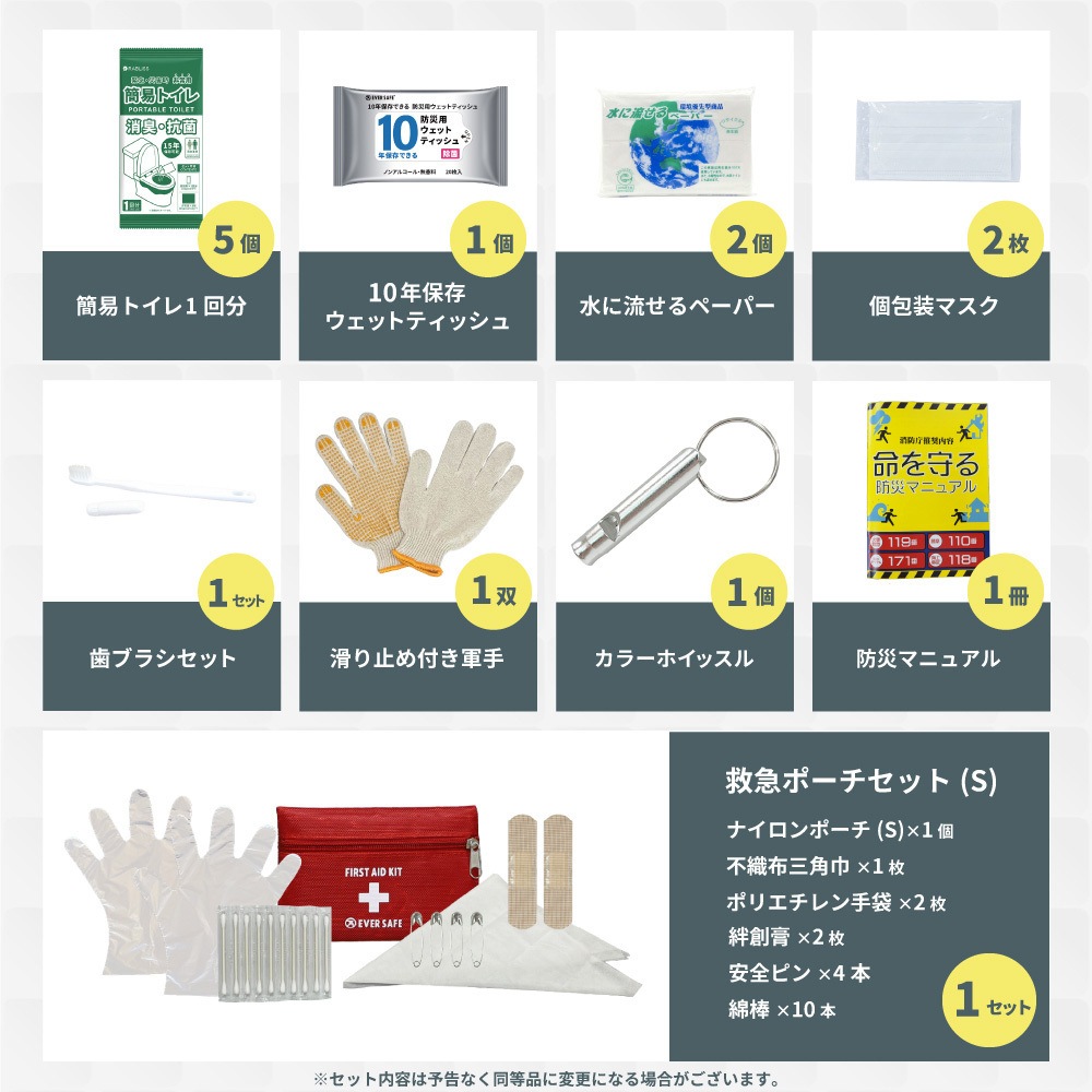 10001256 29点A4防災セット A4TN 1セット EVERSAFE 【通販モノタロウ】