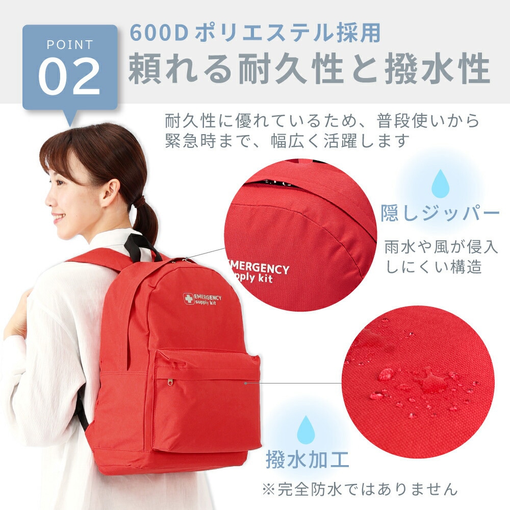 10003334SB 30点防災セット EVERSAFE 人数1人 【通販モノタロウ】