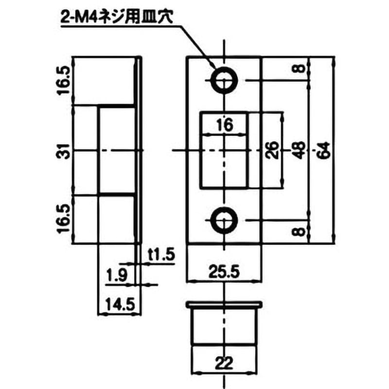 S-AD-5 チューブラー本締錠 GOAL(ゴール) SP5本ピンシリンダー
