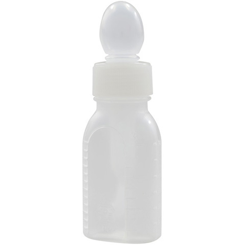 1-126 馬野 乳児用投薬瓶，B型30，30ml，丸型 馬野化学容器 1箱 1-126