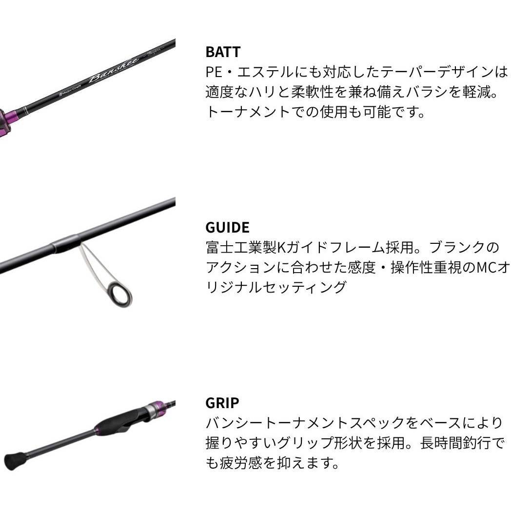 BFBS-5112SUL(277493) バンシービギンズ MajorCraft 継数2pcs本 全長5
