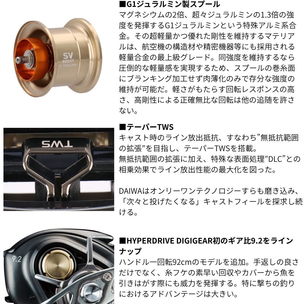 100HL(344381) 26 スティーズ SV ライト TW 1個 DAIWA(ダイワ)[船舶