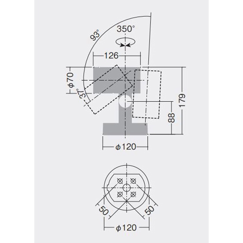 LLS-7199XB スポットライト本体 フランジタイプ DAIKO(大光電機) 従来