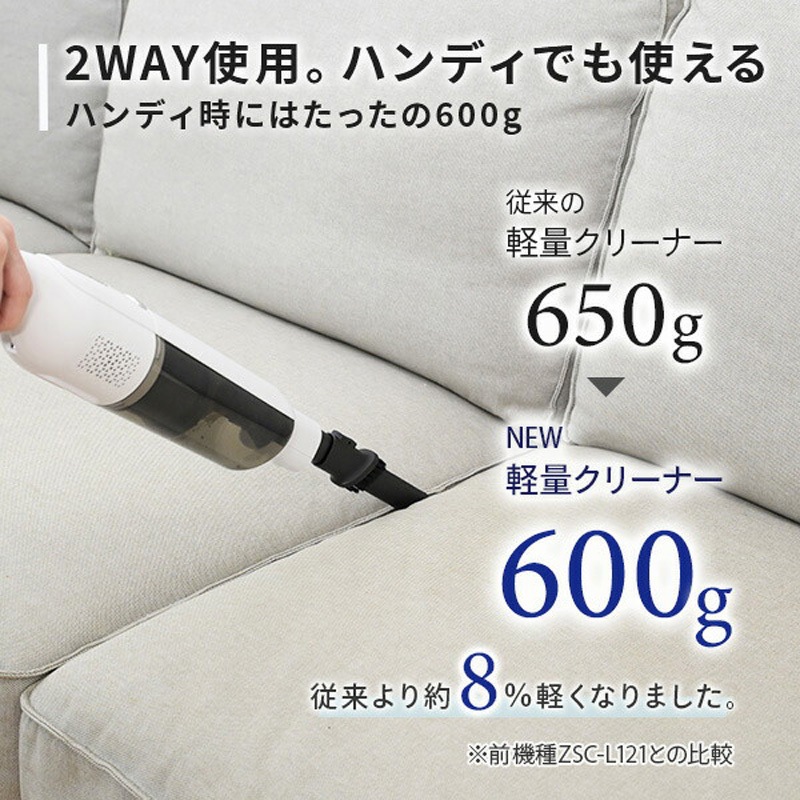 ES-SL45(B) 充電式コードレススティッククリーナー 軽量 スタンド付