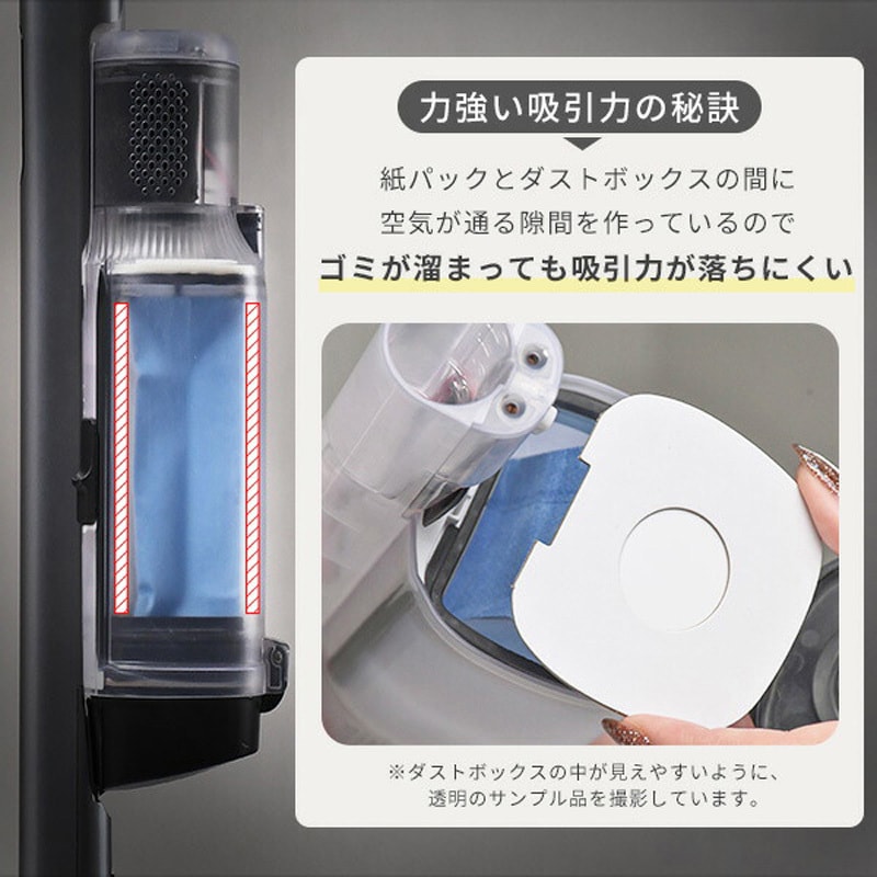 EKSP-SL600(W) コードレス 掃除機 紙パック クリーナー 立てかけ