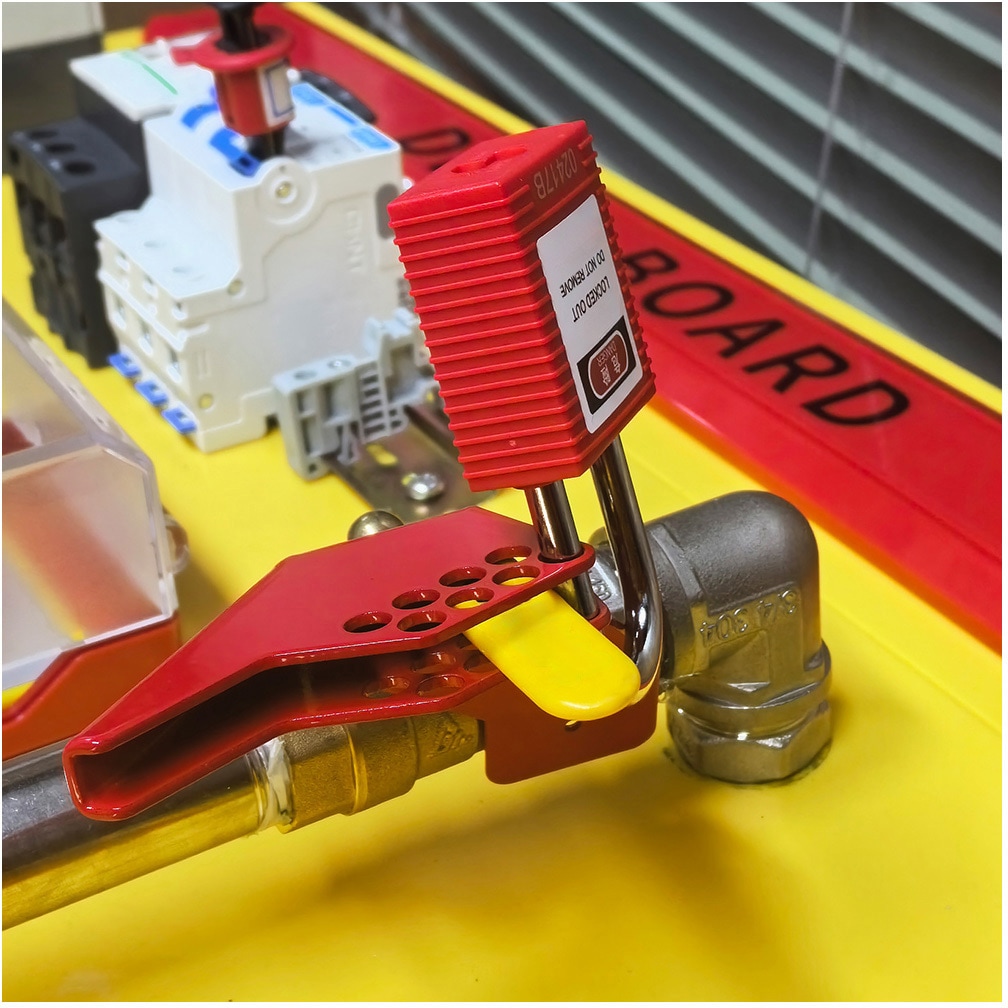37006 ボールバルブロックアウトデバイス 1個 セーフラン安全用品