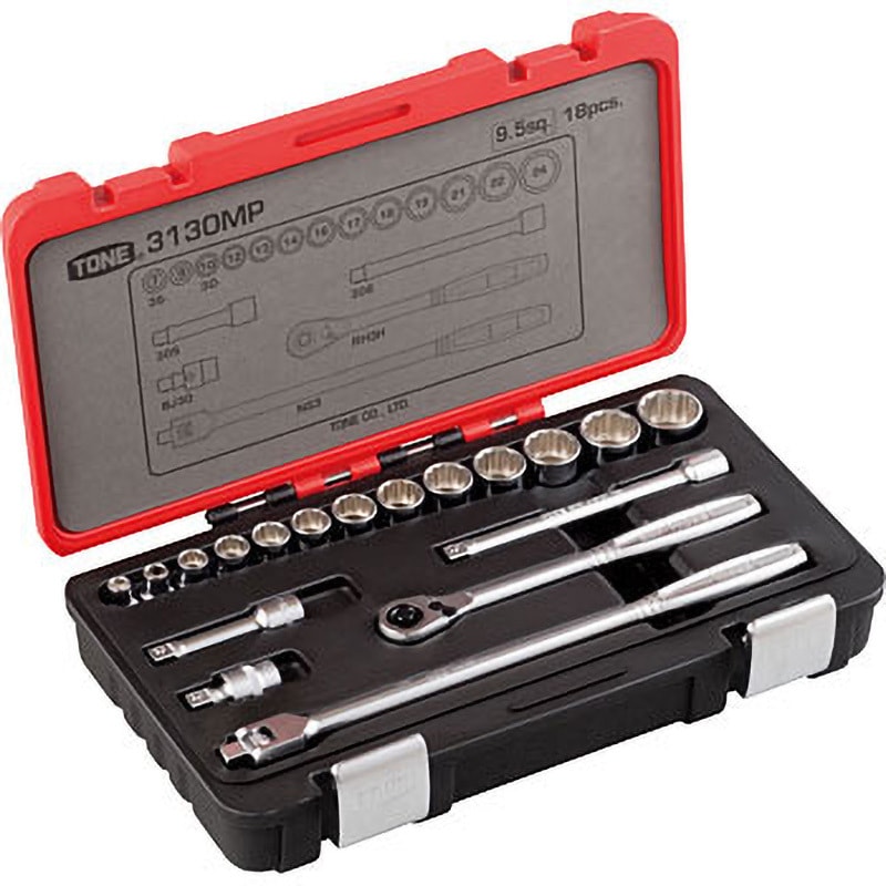 モレ・サン・ドニ 2本セット 3130MP ソケットレンチセット 3130MP TONE(トネ/旧:前田金属工業) 差込