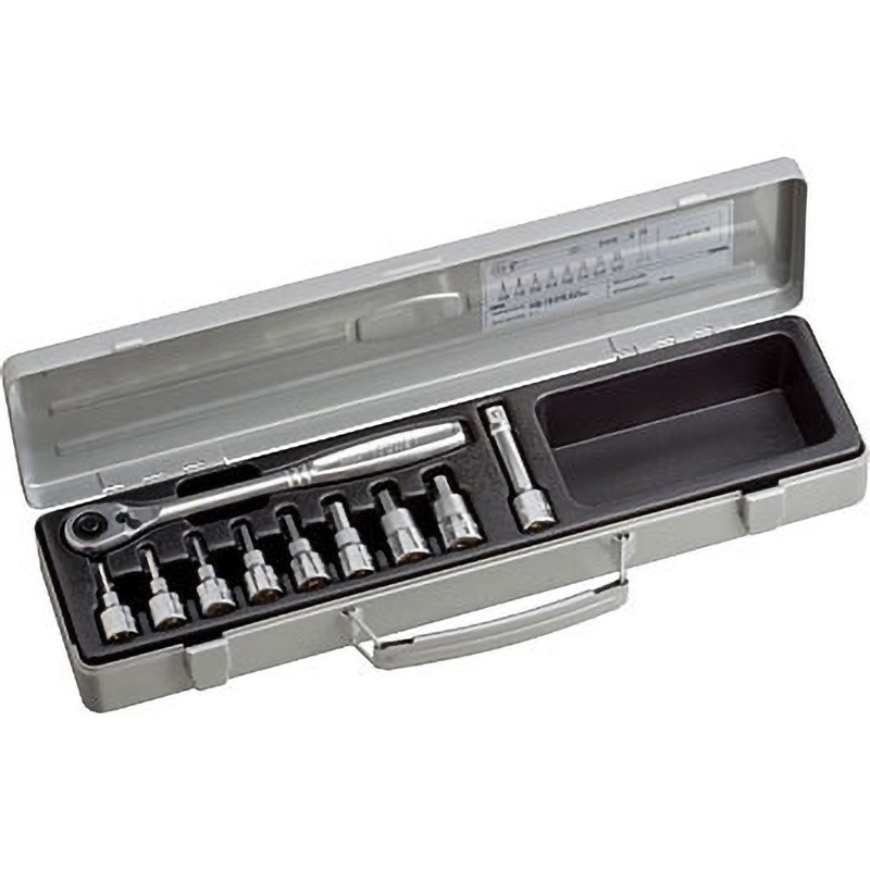 HB3082 ヘキサゴンソケットレンチセット HB3082 TONE(トネ/旧:前田金属工業) 差込角9.5mm 1セット(10点組)