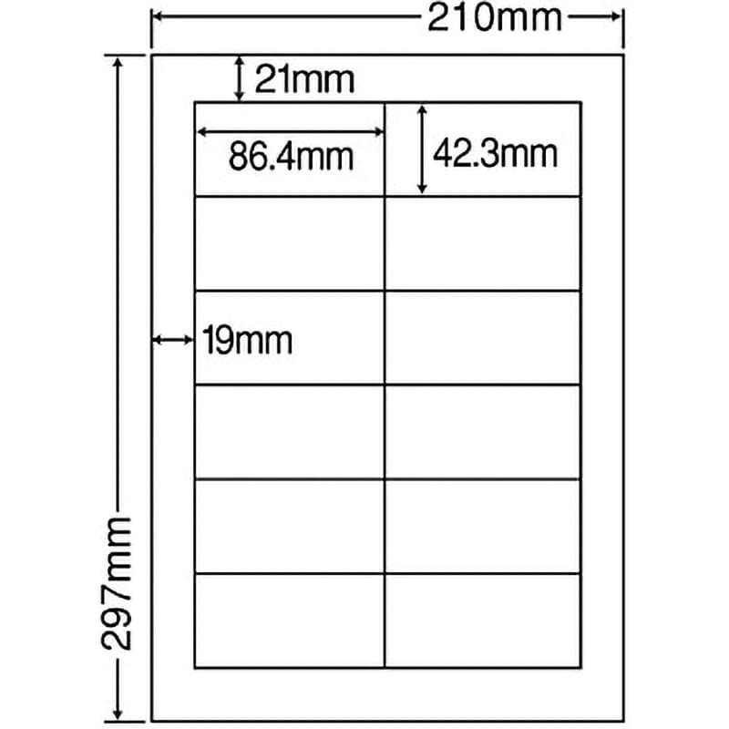 MCL-11 カラーレーザー用マットタイプラベル 1箱(500シート) nana(東洋印刷) 【通販サイトMonotaRO】