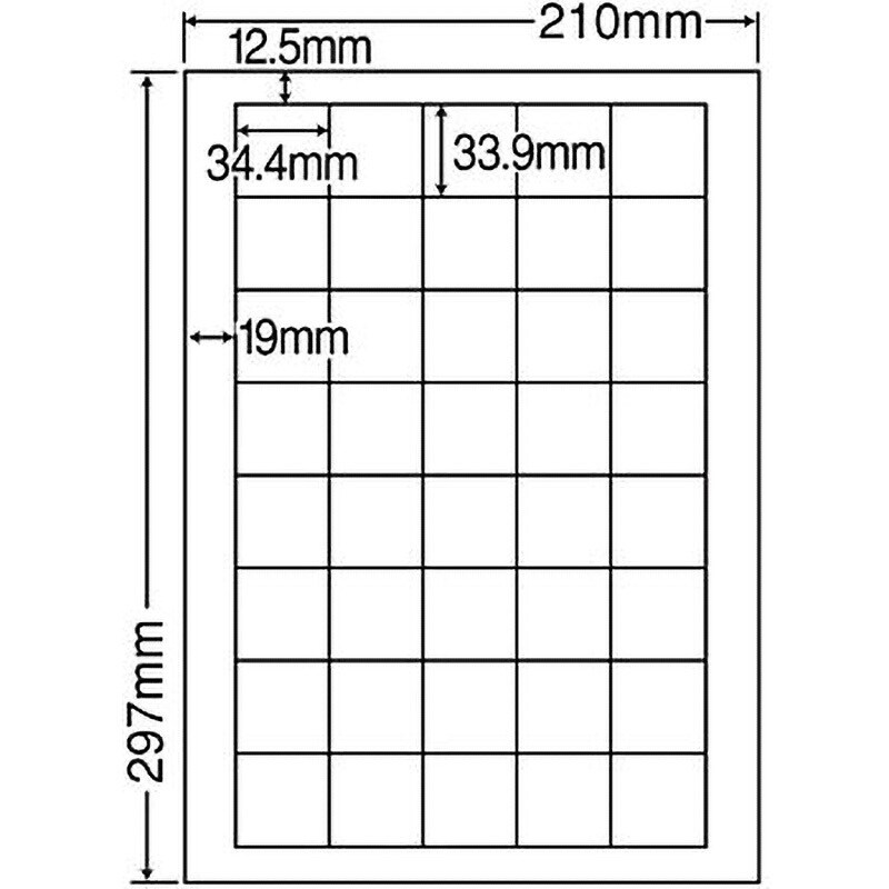 MCL-15 カラーレーザー用マットタイプラベル 1箱(500シート) nana(東洋