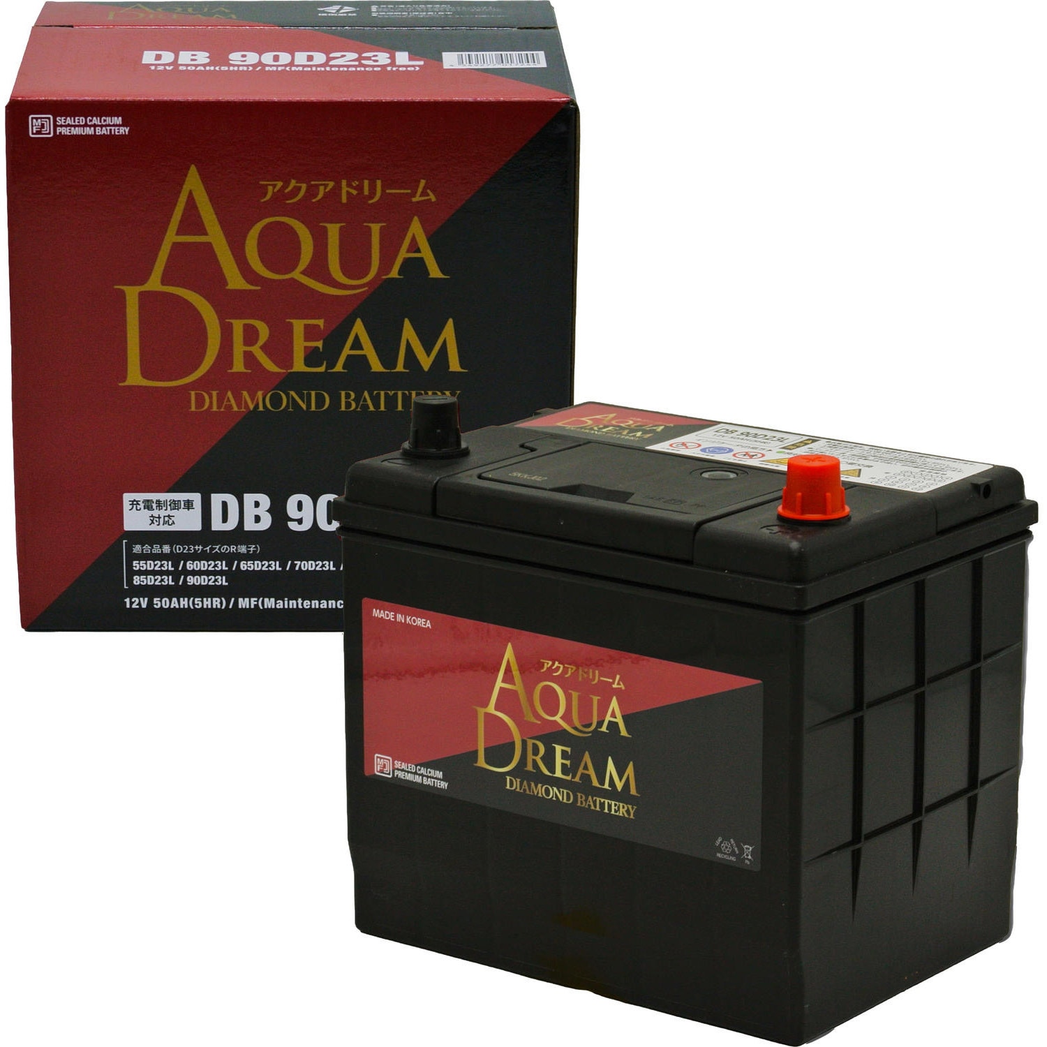 DB-90D23L 国産車用 充電制御車対応バッテリー DIAMOND BATTERY 1個
