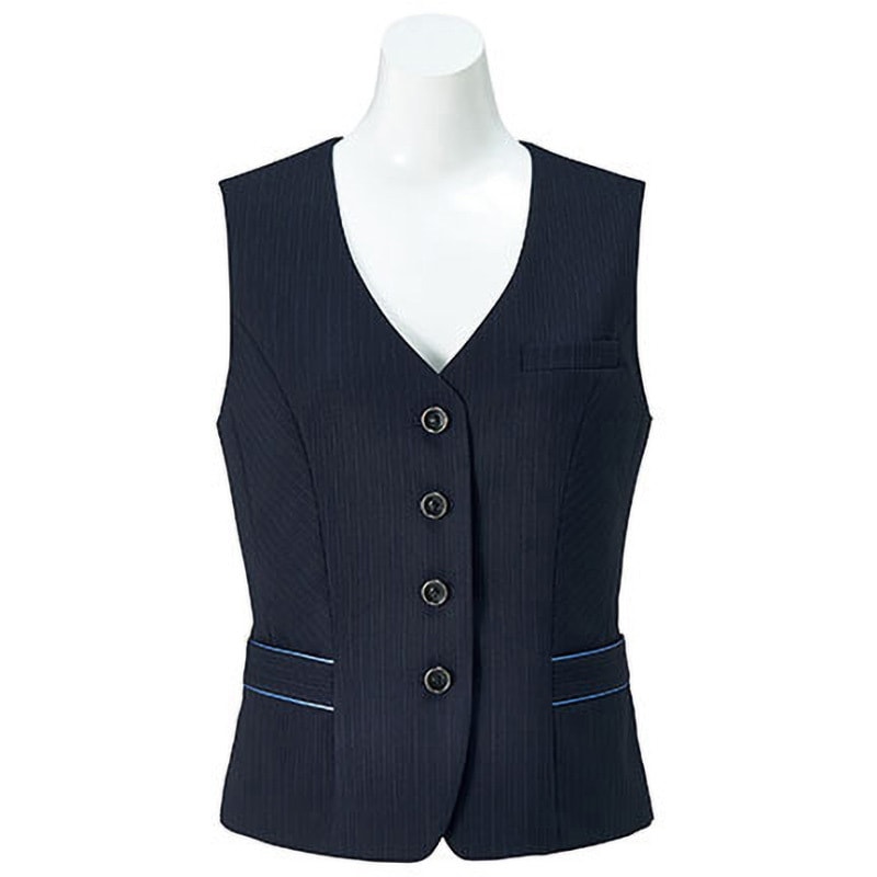 LV1180 ベスト LV1180 ボンマックス 女性用 ネイビー×ブルー色 7号サイズ