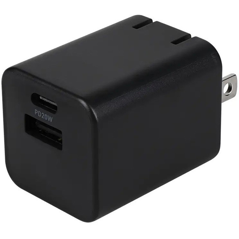 OWL-APD20C1A1G-BK GaN PD20W C×1 A×1 AC充電器 1個 OWLTECH
