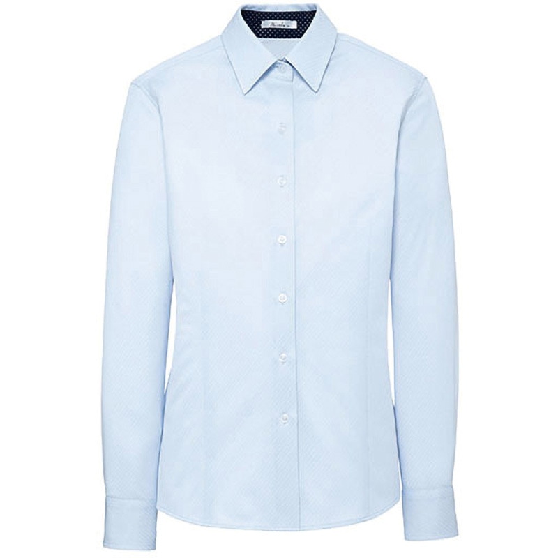 RB4158 長袖ブラウス RB4158 ボンマックス 女性用 ブルー色 5号サイズ