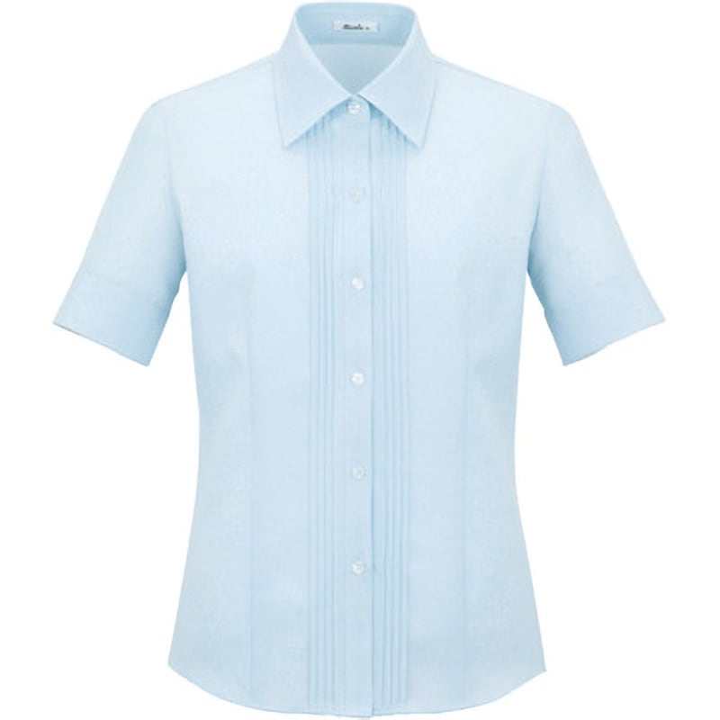RB4535 半袖ブラウス RB4535 ボンマックス 女性用 ブルー色 17号サイズ