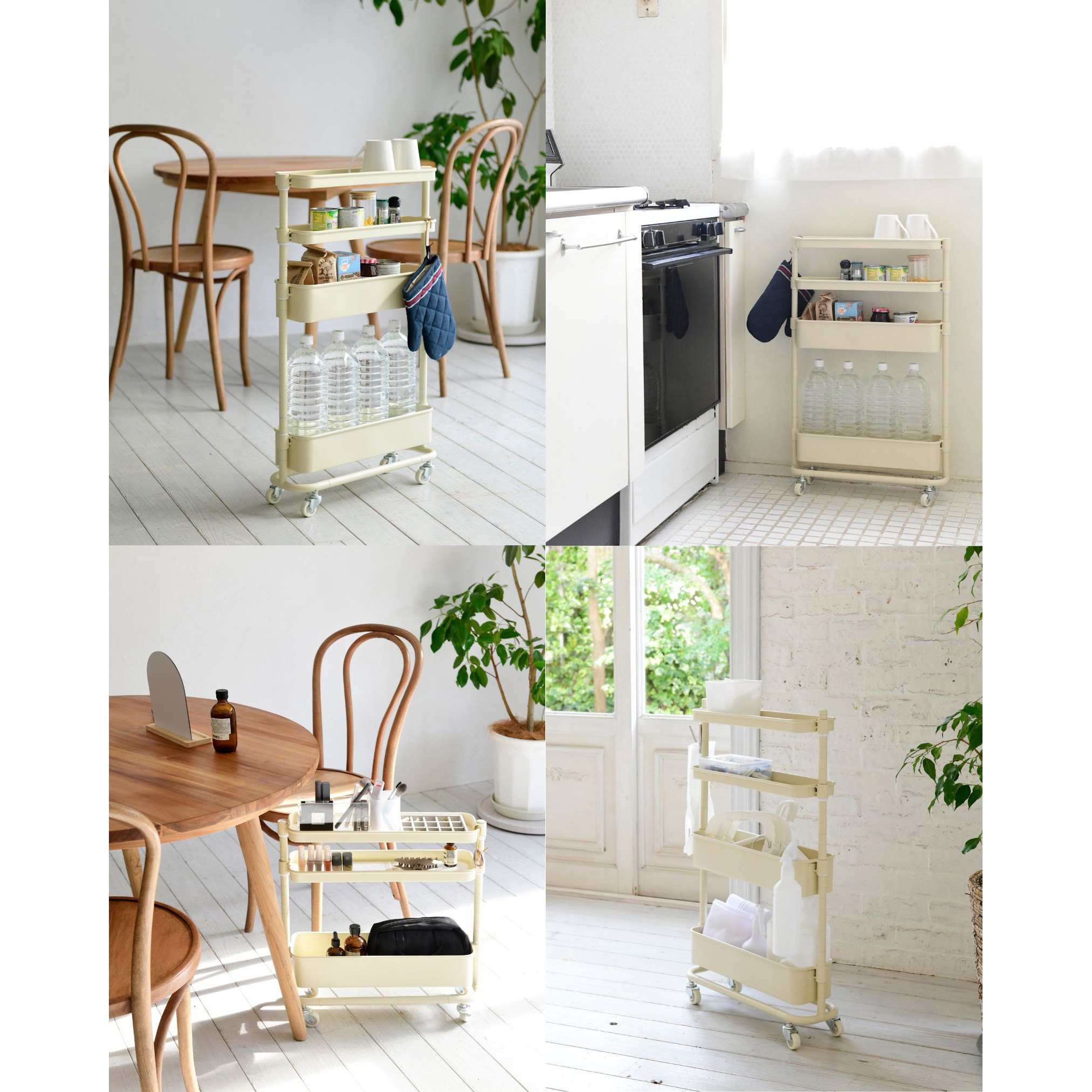 LSST-4(DBR) バスケットトローリー(隙間タイプ) YAMAZEN(山善