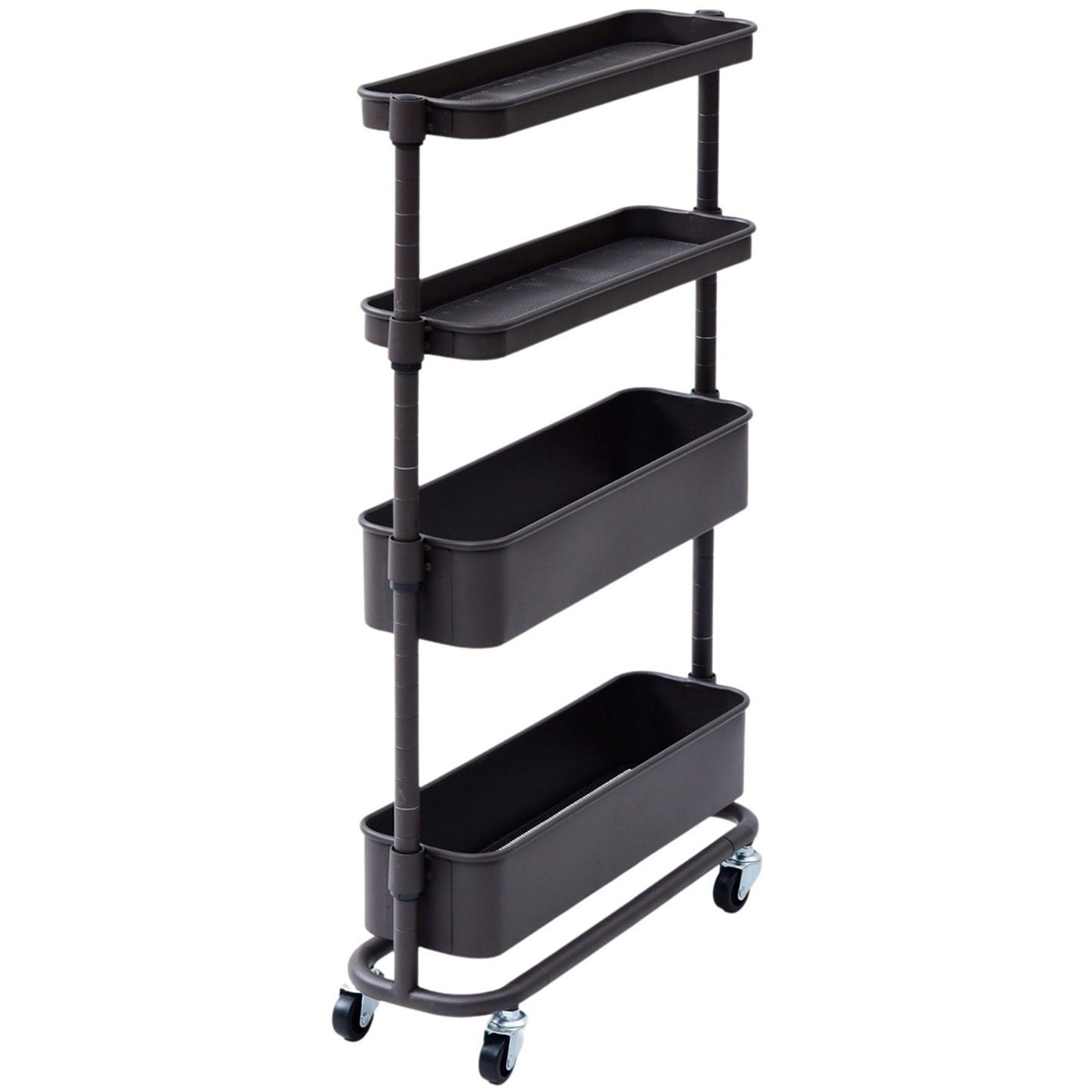 LSST-4(DBR) バスケットトローリー(隙間タイプ) YAMAZEN(山善