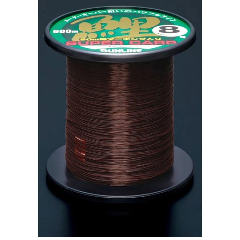 スーパー鯉 SUPER CARP SUNLINE ナイロン マットレッドブラウン色 1個