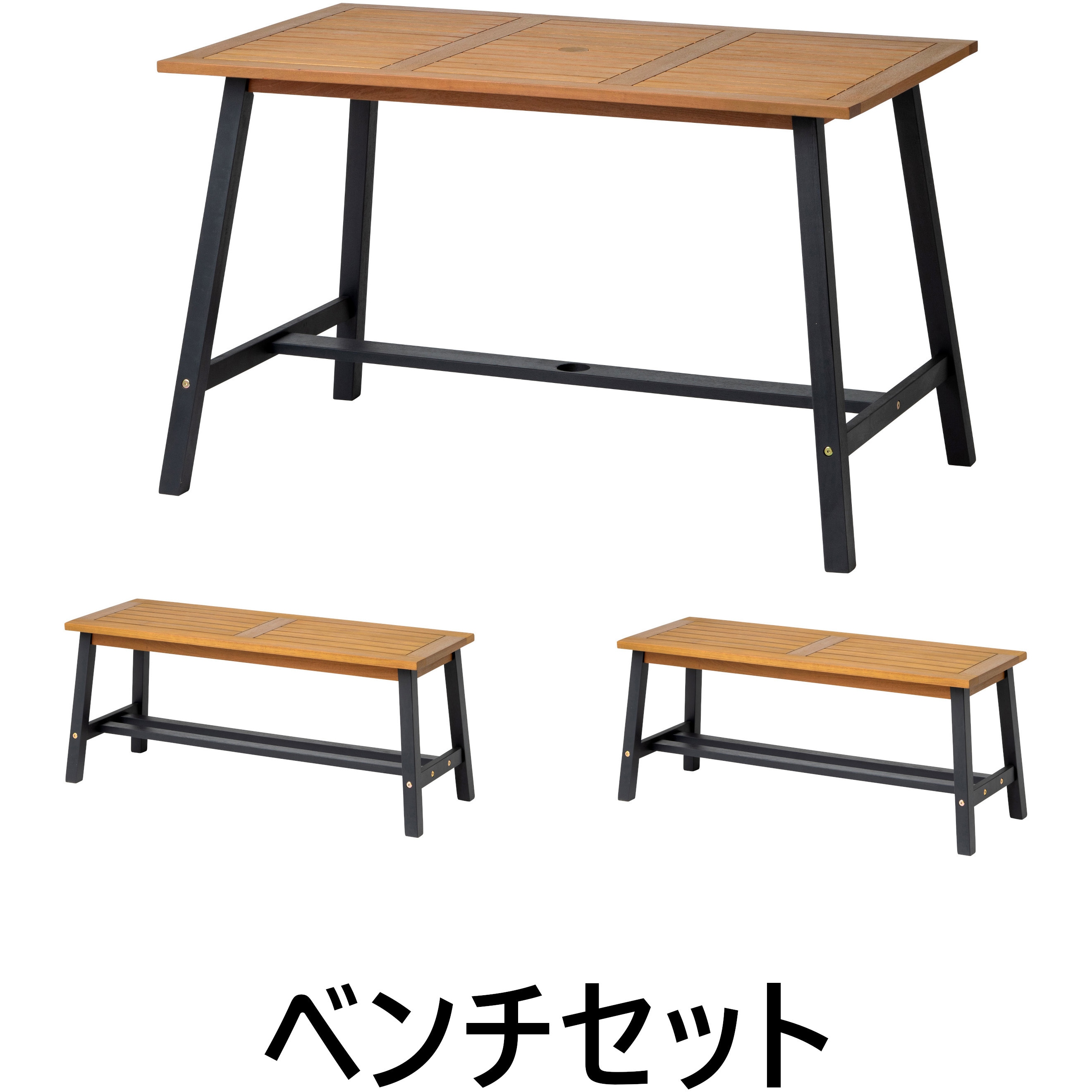 MWF-23T/24B/CG マリーウッドダイニングテーブルセット 1セット タカショー 【通販モノタロウ】 24,416円