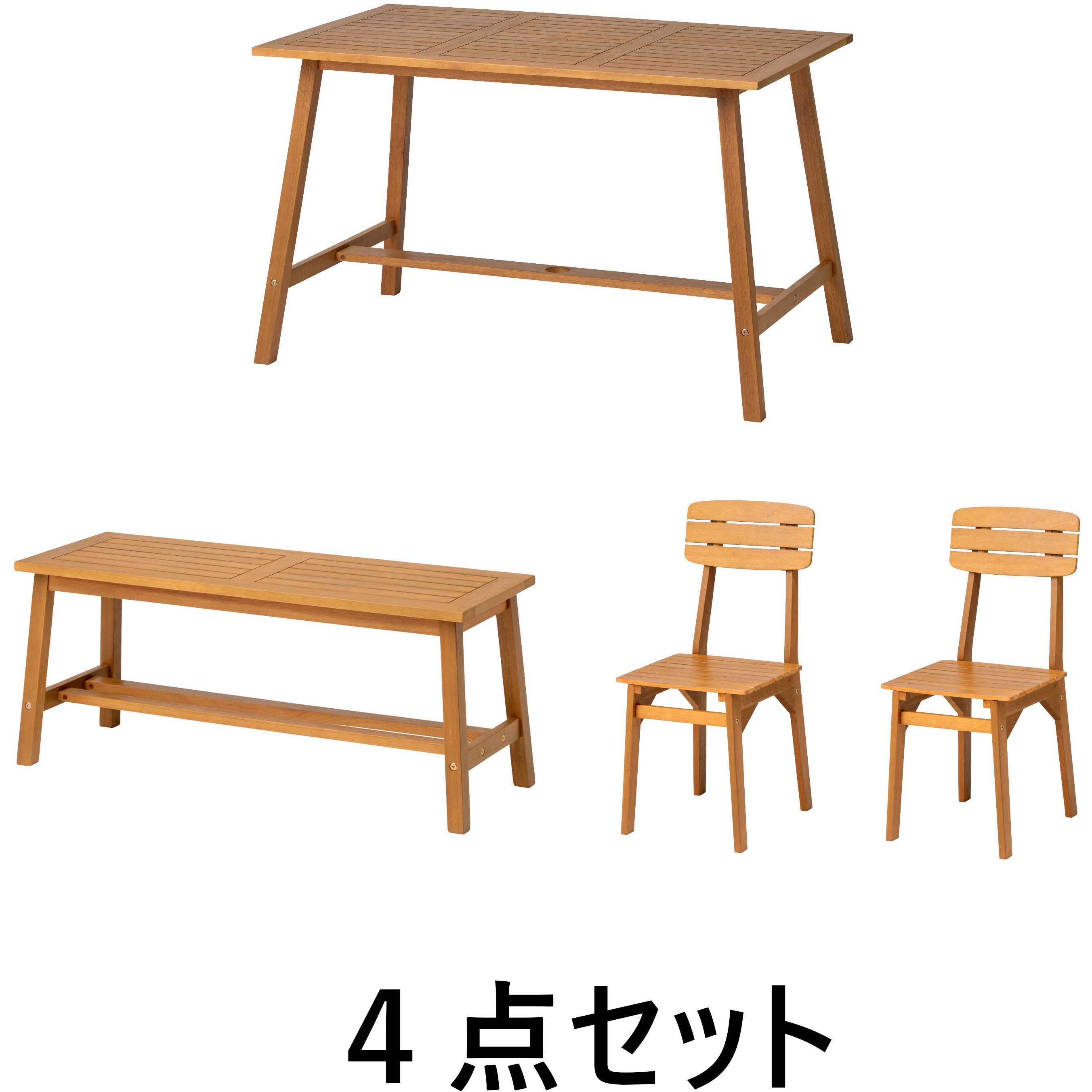 MWF-23T/24B/25C マリーウッドダイニングテーブルセット 1セット タカショー 【通販モノタロウ】