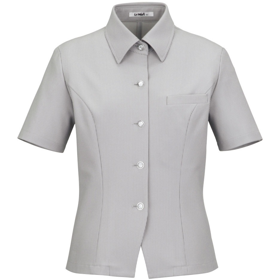 LJ0736 オーバーブラウス LJ0736 ボンマックス 女性用 グレイ色 21号サイズ