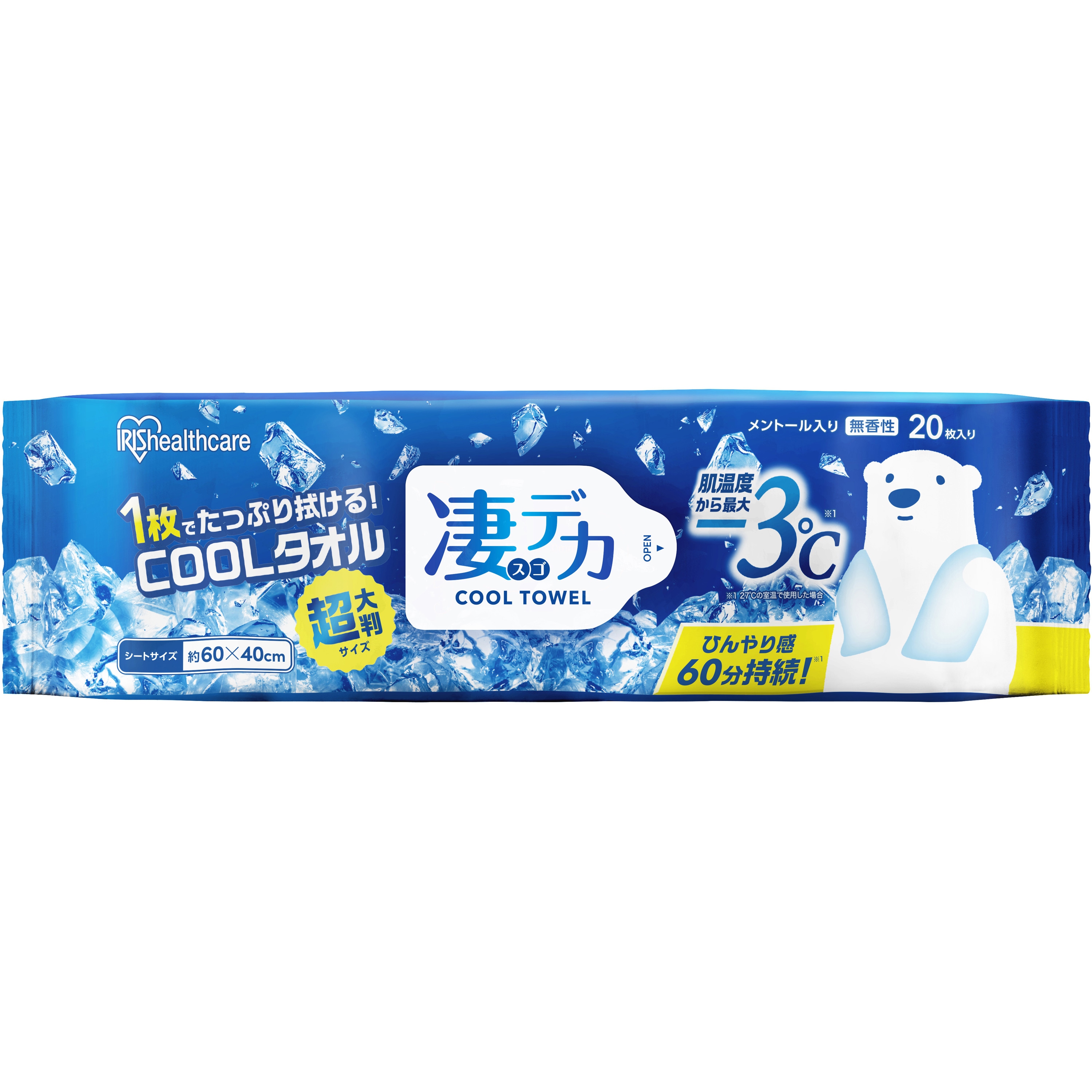 SCLT-20 凄デカクールタオル アイリスオーヤマ 1個 SCLT-20 - 【通販