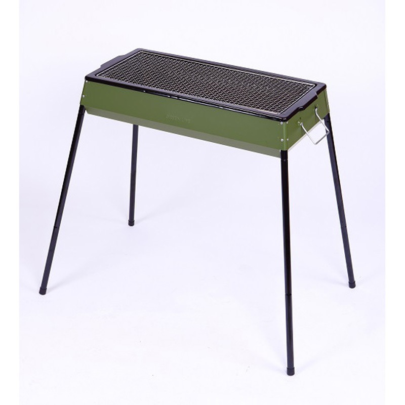 KKC-600(OG) 片付け簡単バーベキューコンロ グリーンライフ オリーブグリーン色