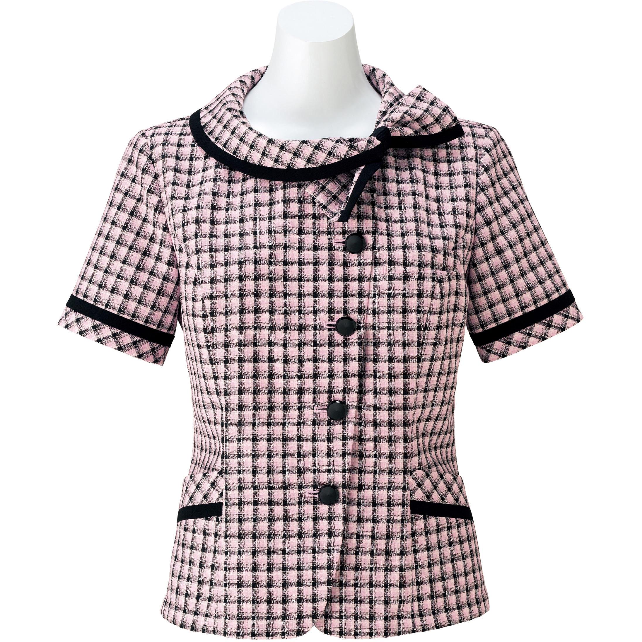 AJ0832 オーバーブラウス AJ0832 ボンマックス 女性用 ピンク色 15号サイズ