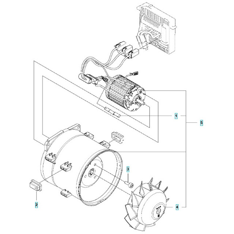 H588009901 ゼノア バッテリーブロワー BHB250P 部品 ファン ゼノア モーター ASSY   H588009901 10,485円