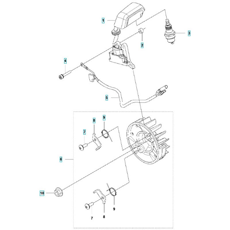 596813307 ゼノア エンジンブロワー HBZ260LV 部品 イグニッションシステム ゼノア イグニッションコイル ASSY -  【通販モノタロウ】