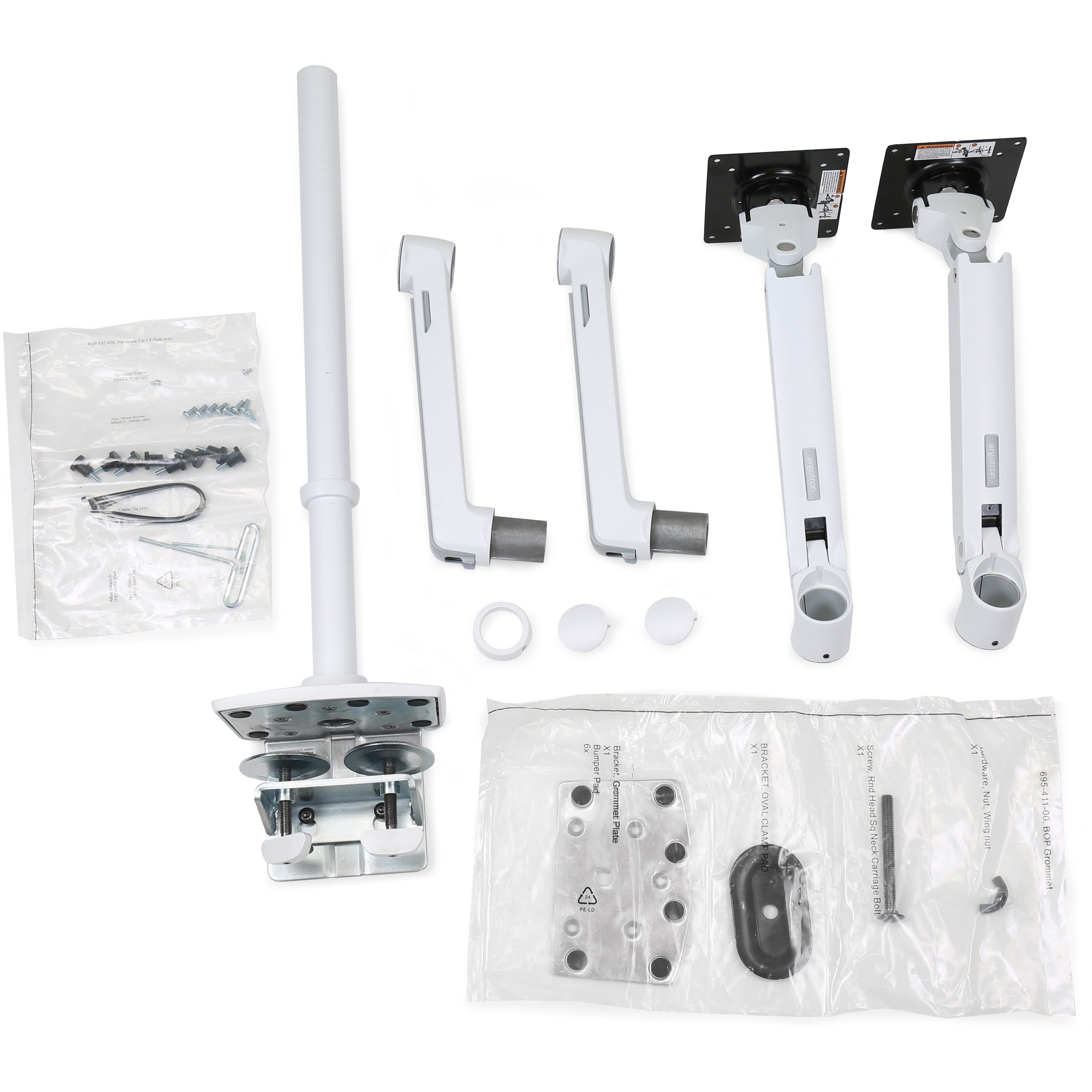 45-509-216 エルゴトロン LX デュアル モニターアーム 縦/横型 ロング