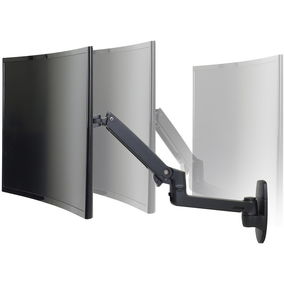 45-243-224 エルゴトロン LX モニターアーム 壁掛け マットブラック 34