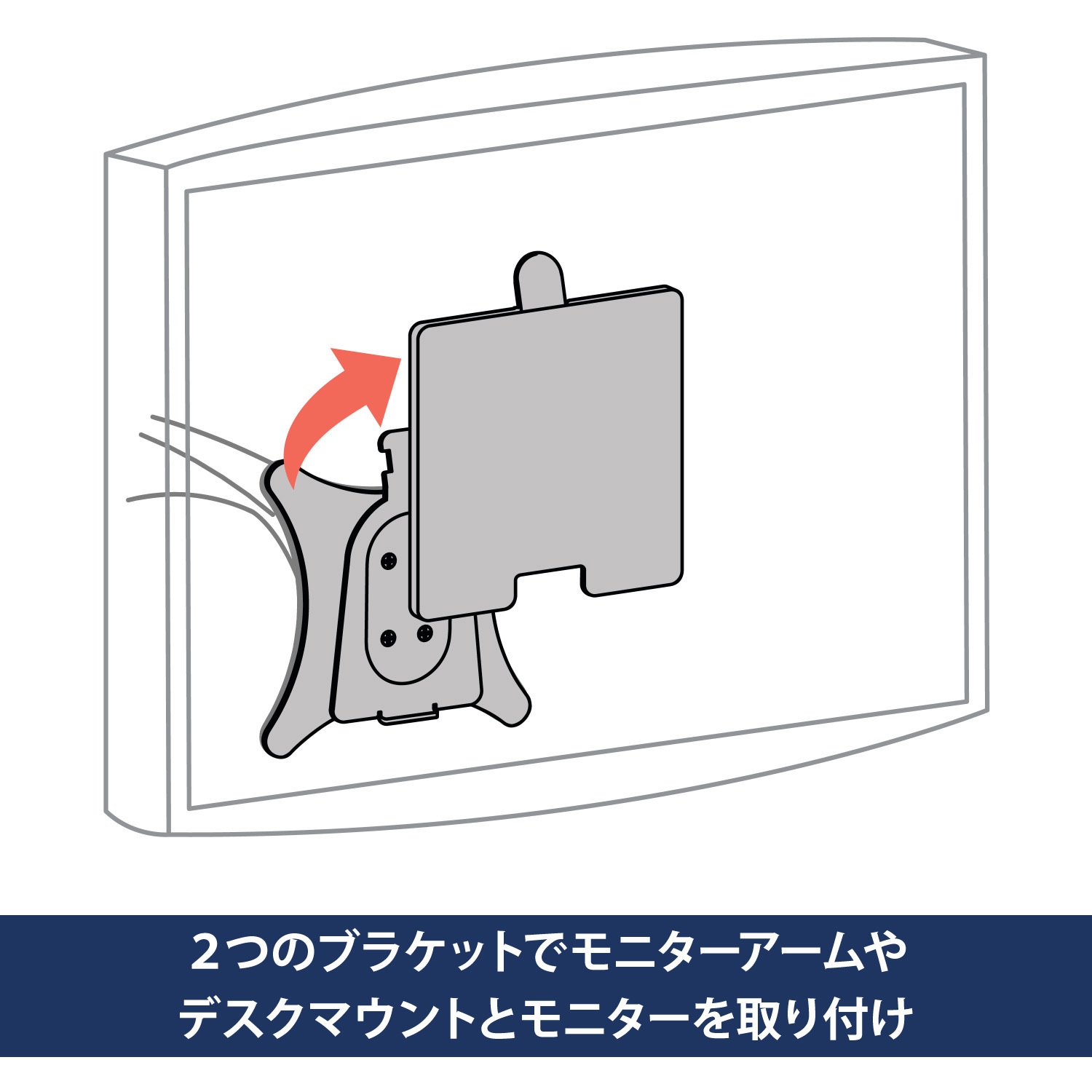 エルゴトロン モニターアーム & クイックリリースブラケット セット 60-589-060 エルゴトロン クイックリリース ブラケット 15.9kgまで