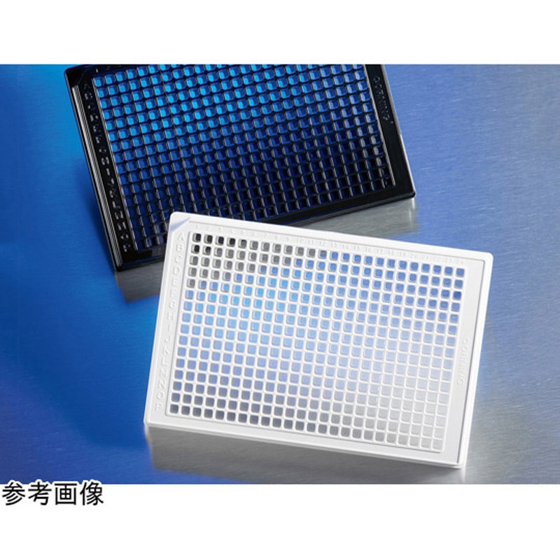 3768 ポリDリジン 384ウェル ローフランジ 平底 フタ付 1ケース(5パック×20個) コーニング 【通販モノタロウ】