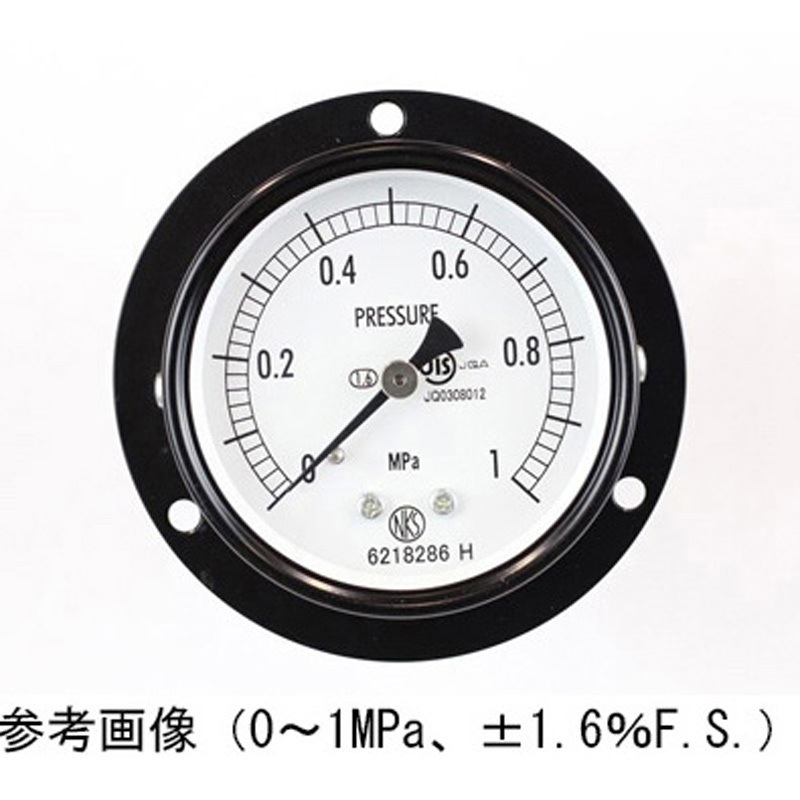 AA15-221 普通形圧力計(Φ60)埋込形D枠(取付穴) AA15-221シリーズ 1個 長野計器 【通販モノタロウ】